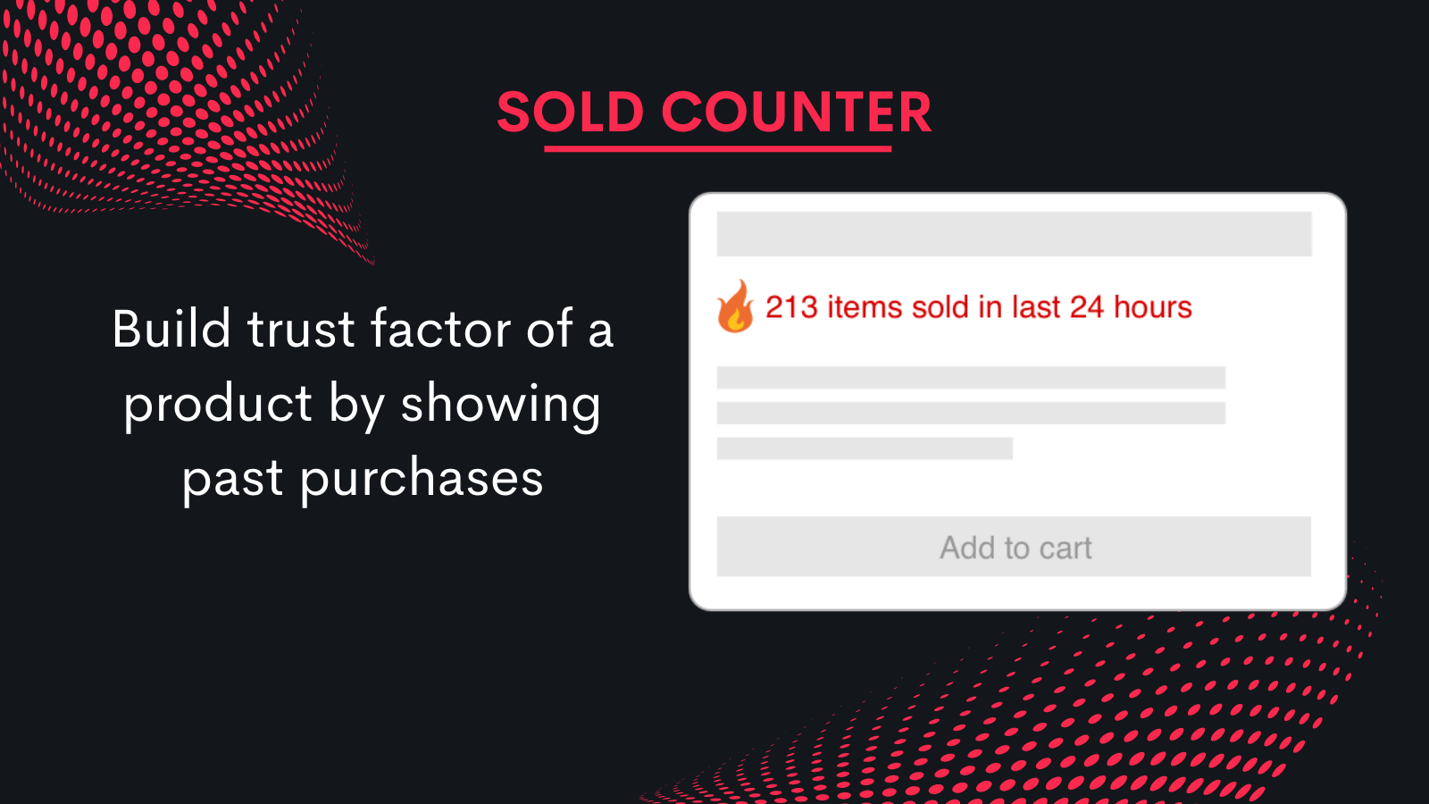 Avyya Modern Sales Booster - Sold Counter