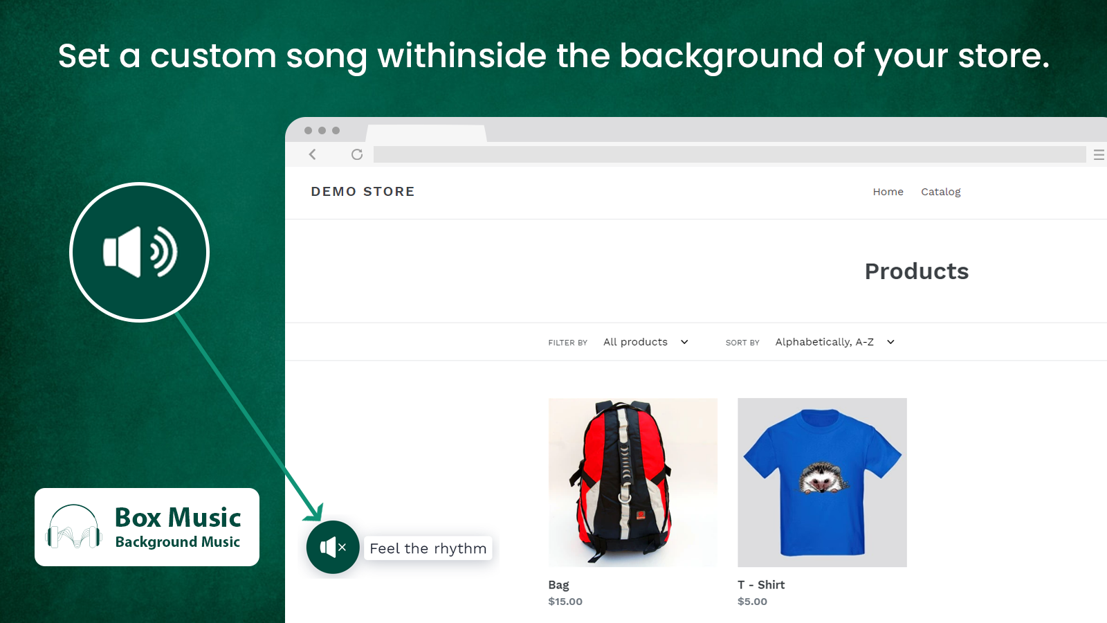 Background Music at product page