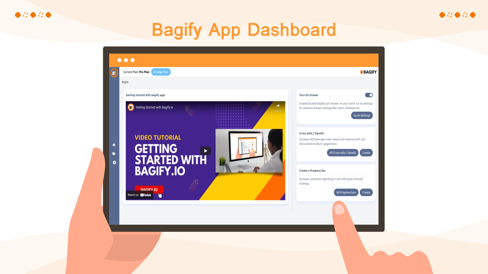 Bagify App Dashboard