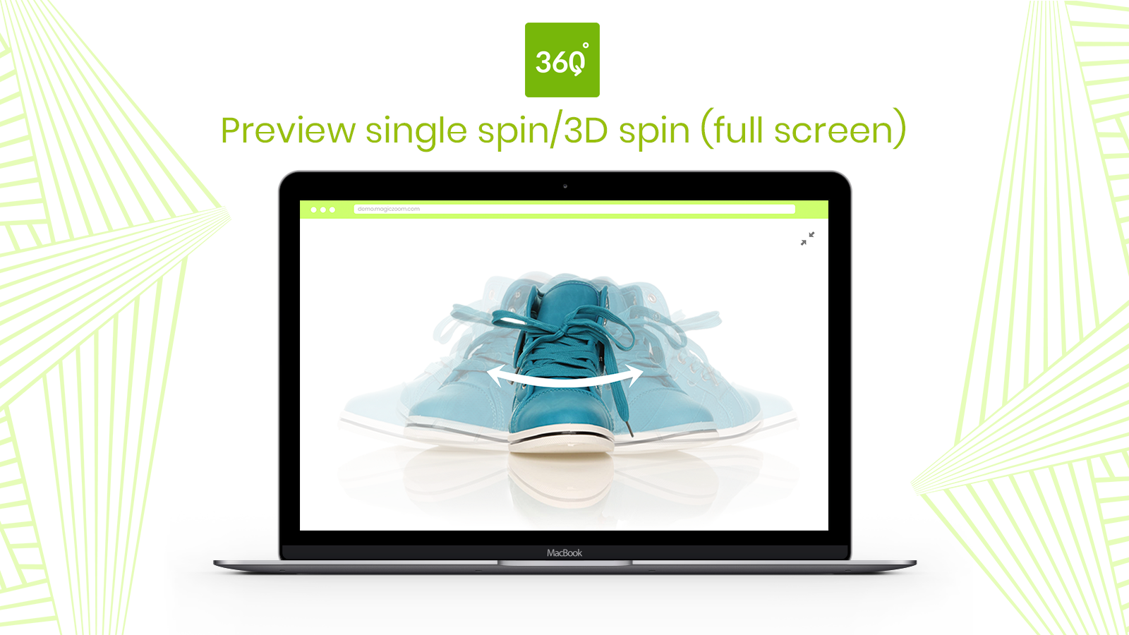 Beautiful fullscreen 360 spin effect