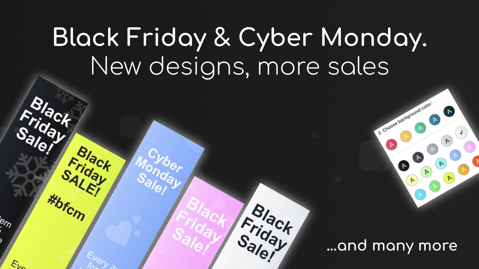 Black Friday promotion banner - increase black friday sales