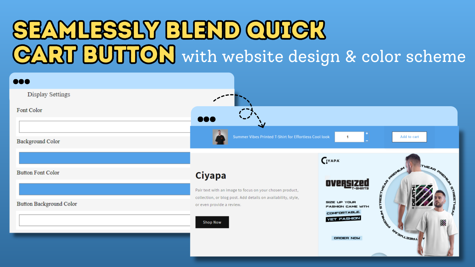 Blend Quick Cart Button With Website