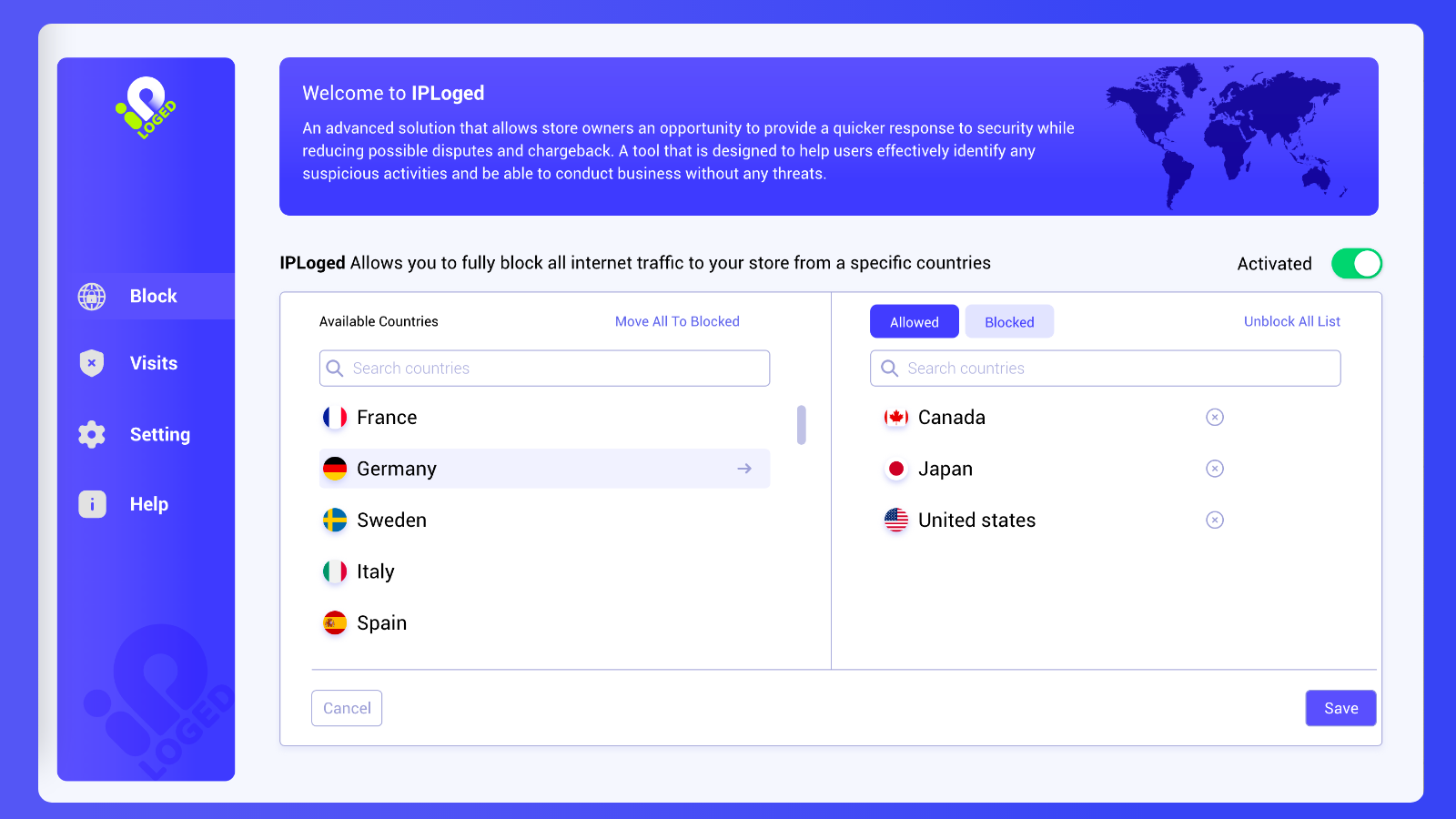 block ip by country shopify