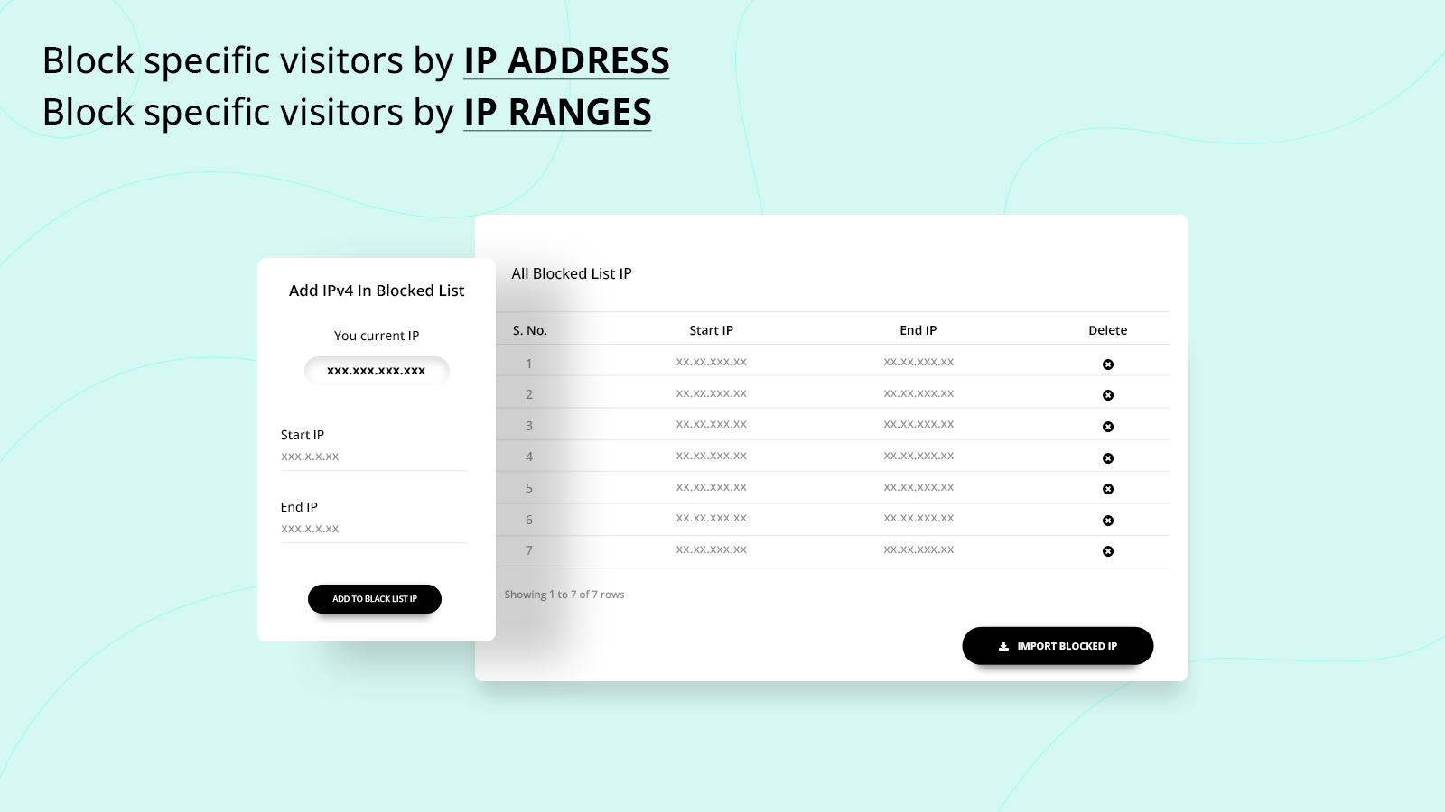 block visitor by ip address