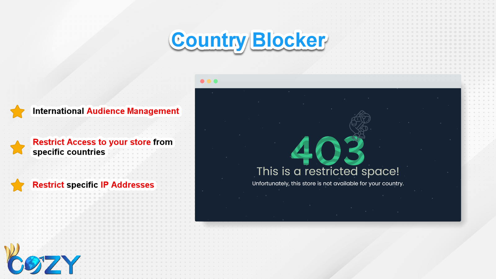 Block visitors from unwanted countries