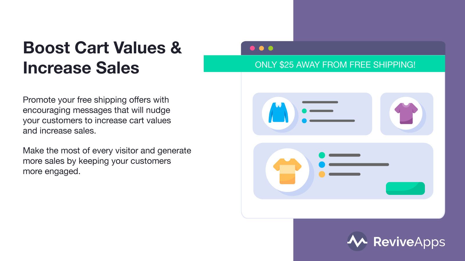 Boost cart values and increase sales