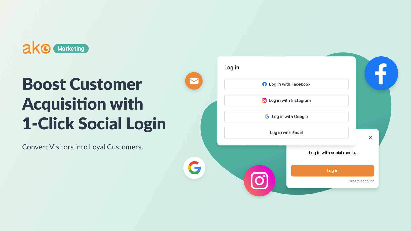 Boost Customer Acquisition with 1-Click Social Login