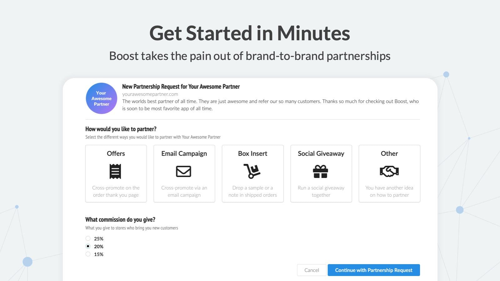 Boost takes the pain out of brand-to-brand partnerships