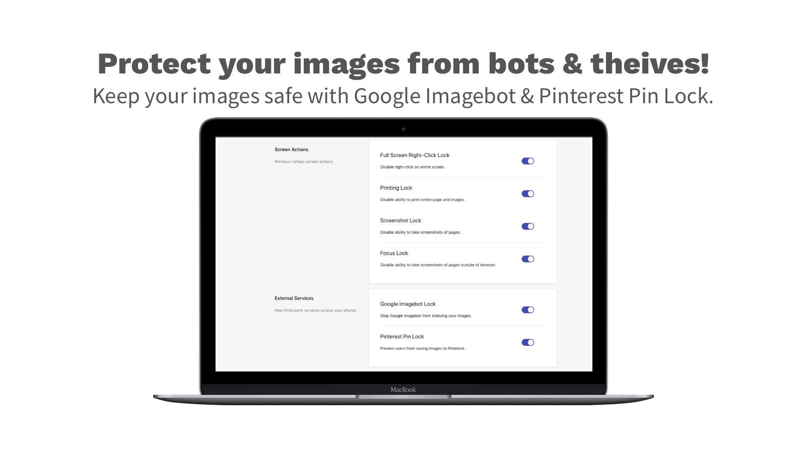 Bot Protection - keep images safe with Google Imagebot & more