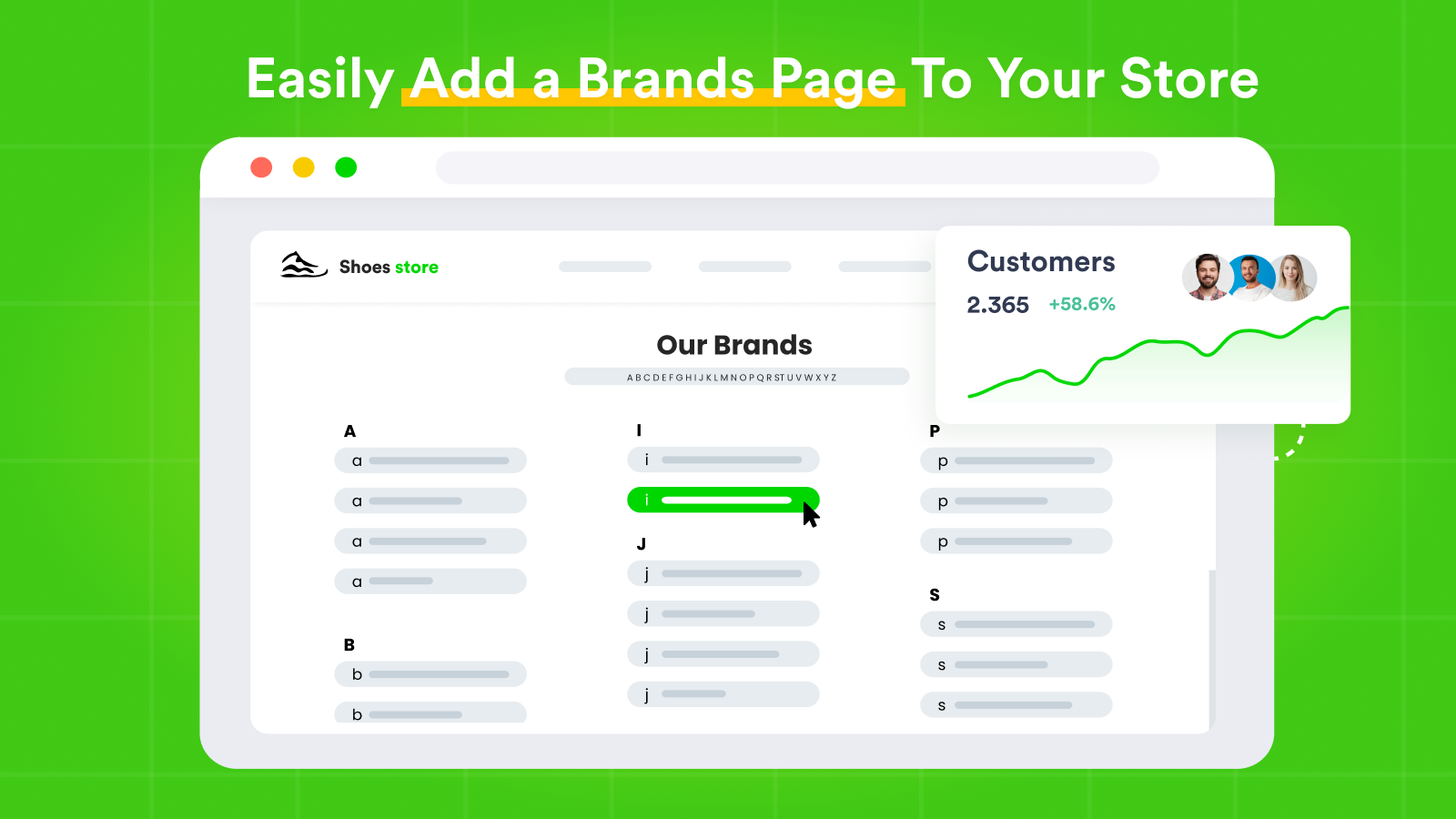 Brand Page - Easy Setup