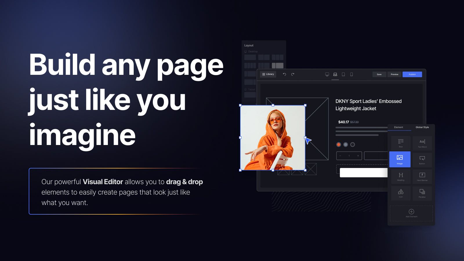 Build any page just like you imagine