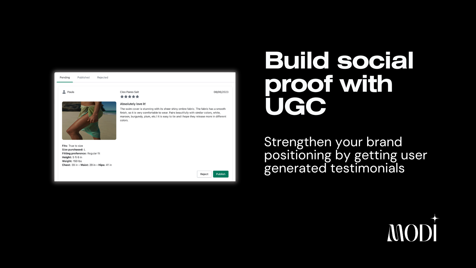Build social proof with UGC