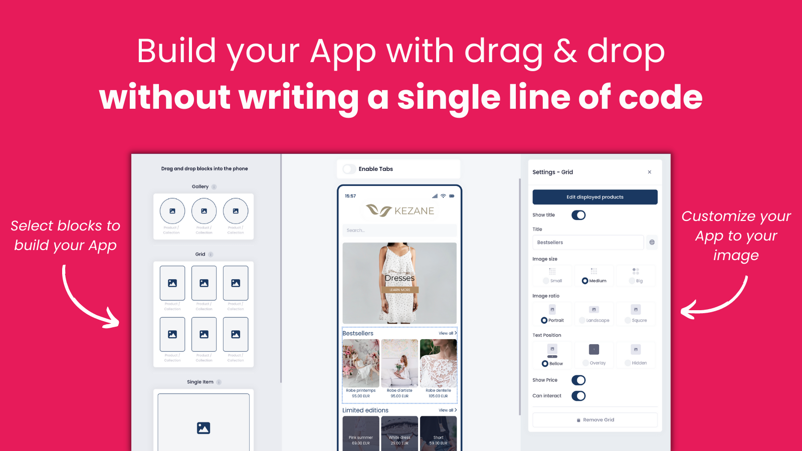 Build your App without writing a single line of code