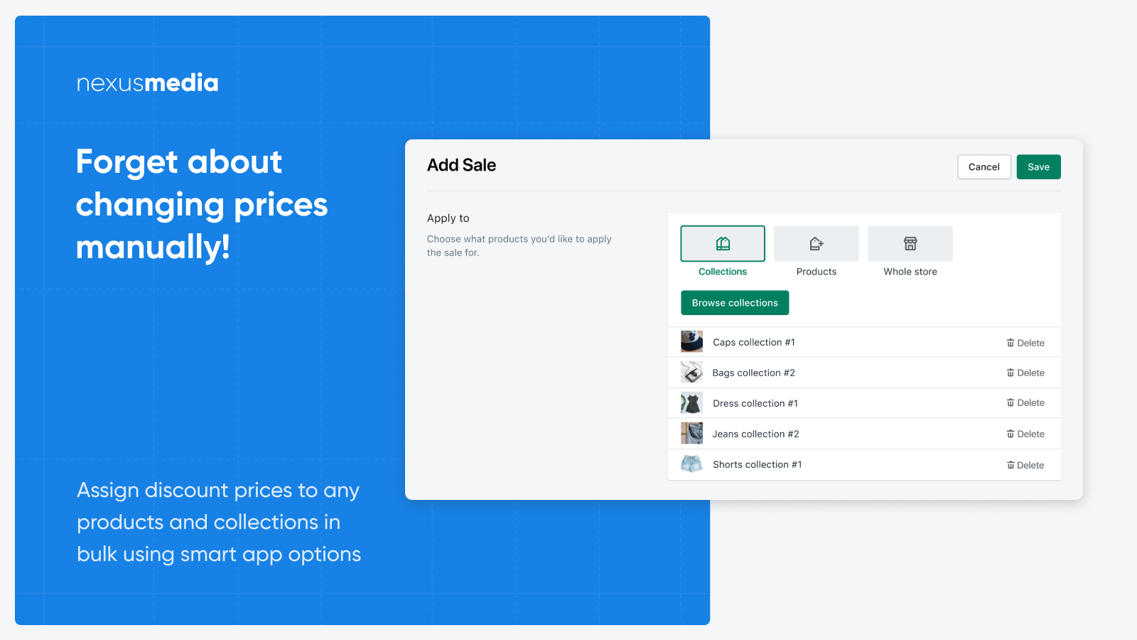 Bulk price editor. Forget about changing sale prices manually! 