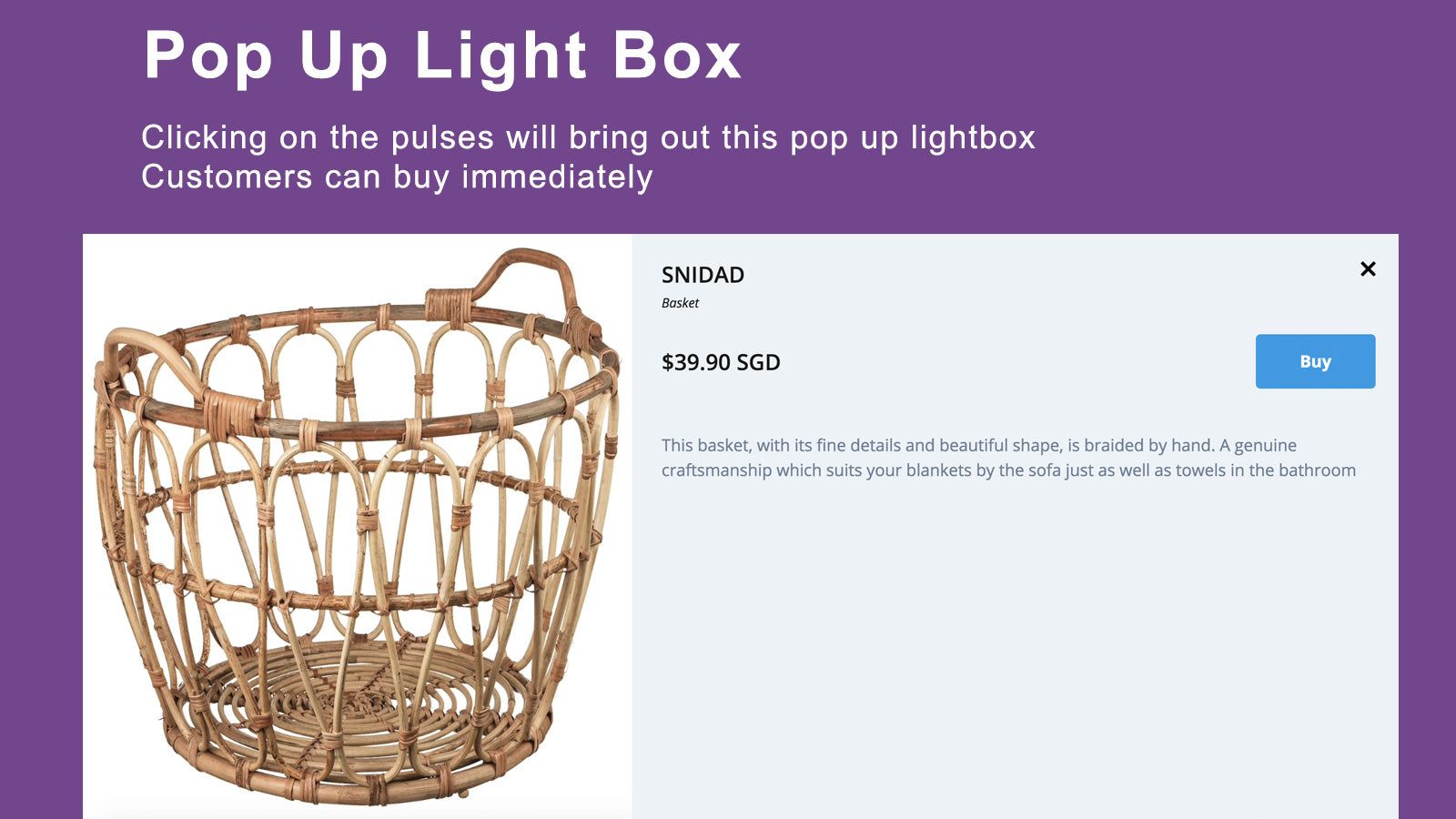 Buy Now Light Box