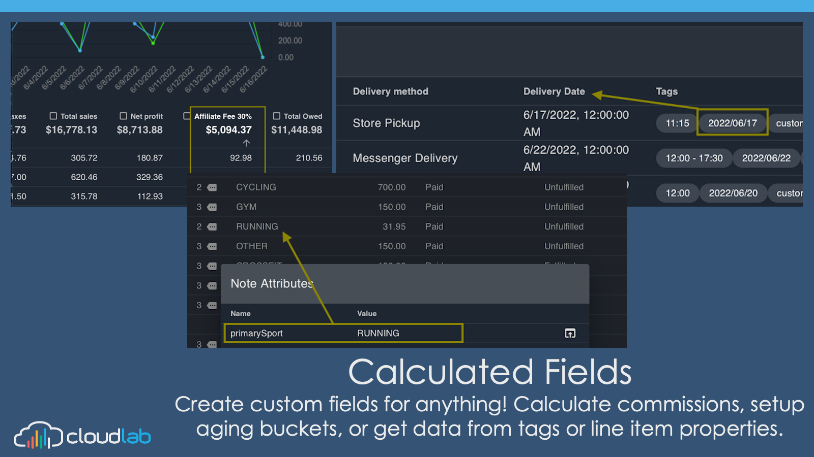 Calculated fields to create any custom metrics you can imagine