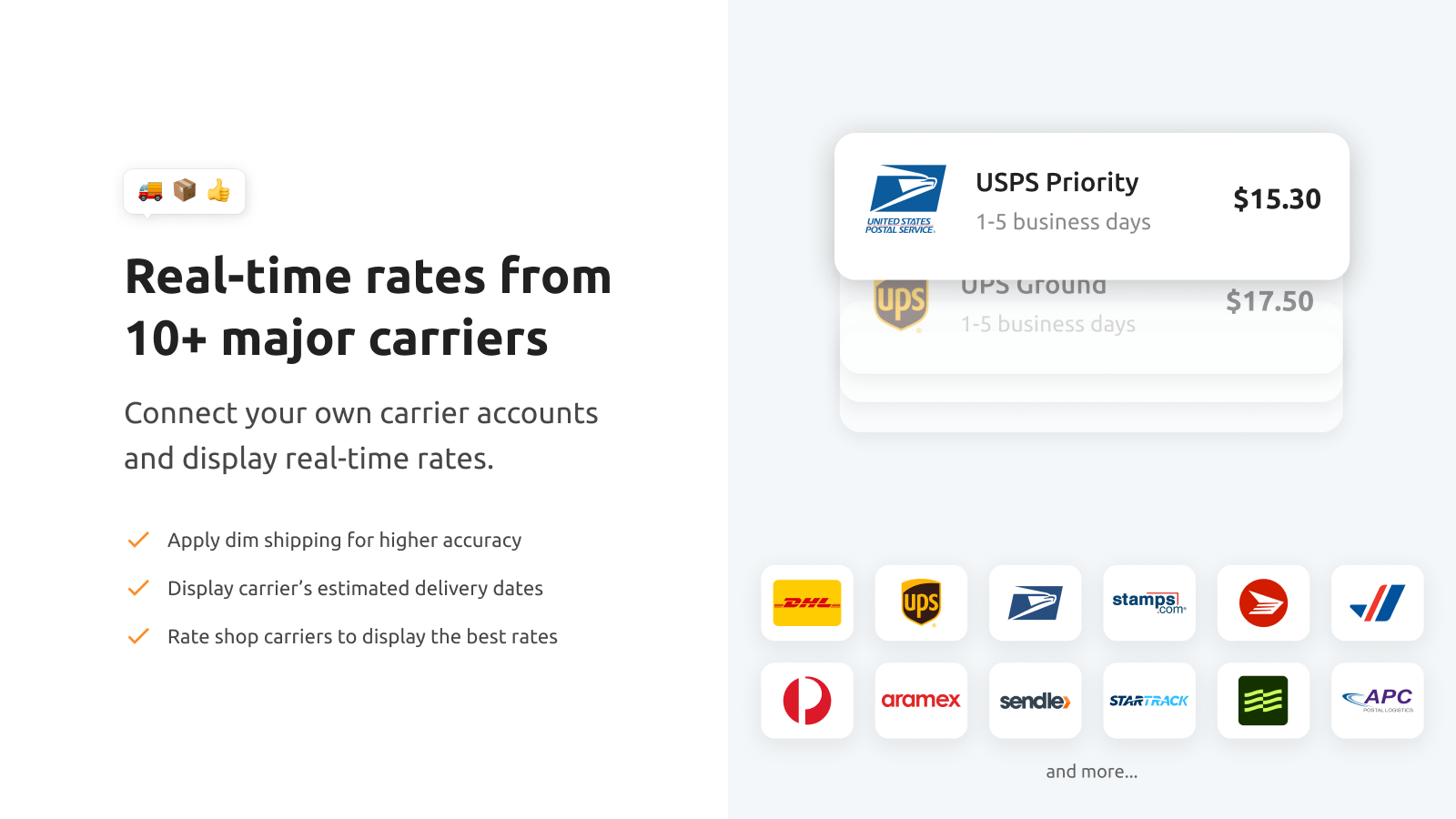 Calcurates: real-time shipping rates from all major carriers