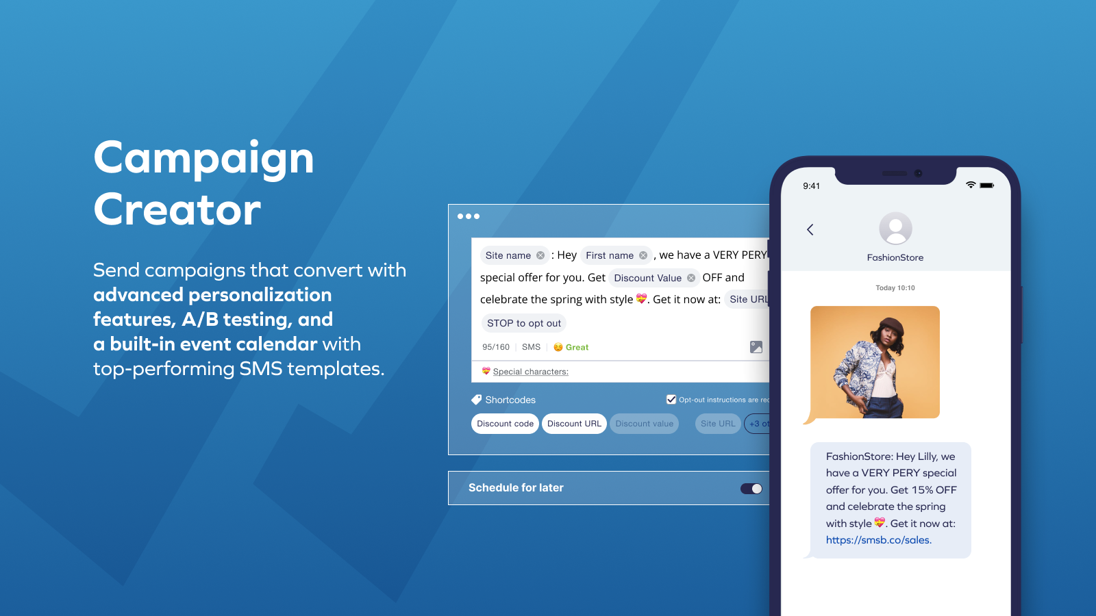 Campaign Creator - Create email and SMS campaigns that convert 