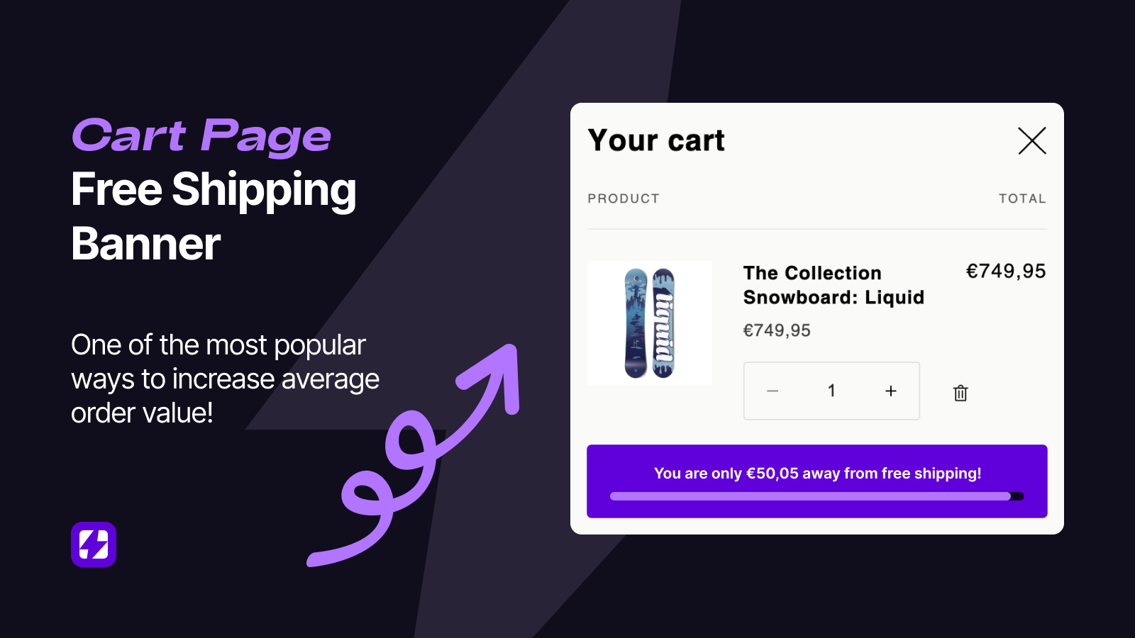 Cart Page - Free Shipping Banner
