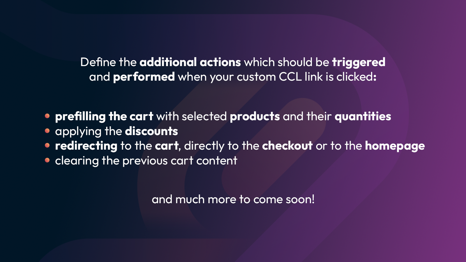CCL Custom Cart & Checkout Links additional actions triggered