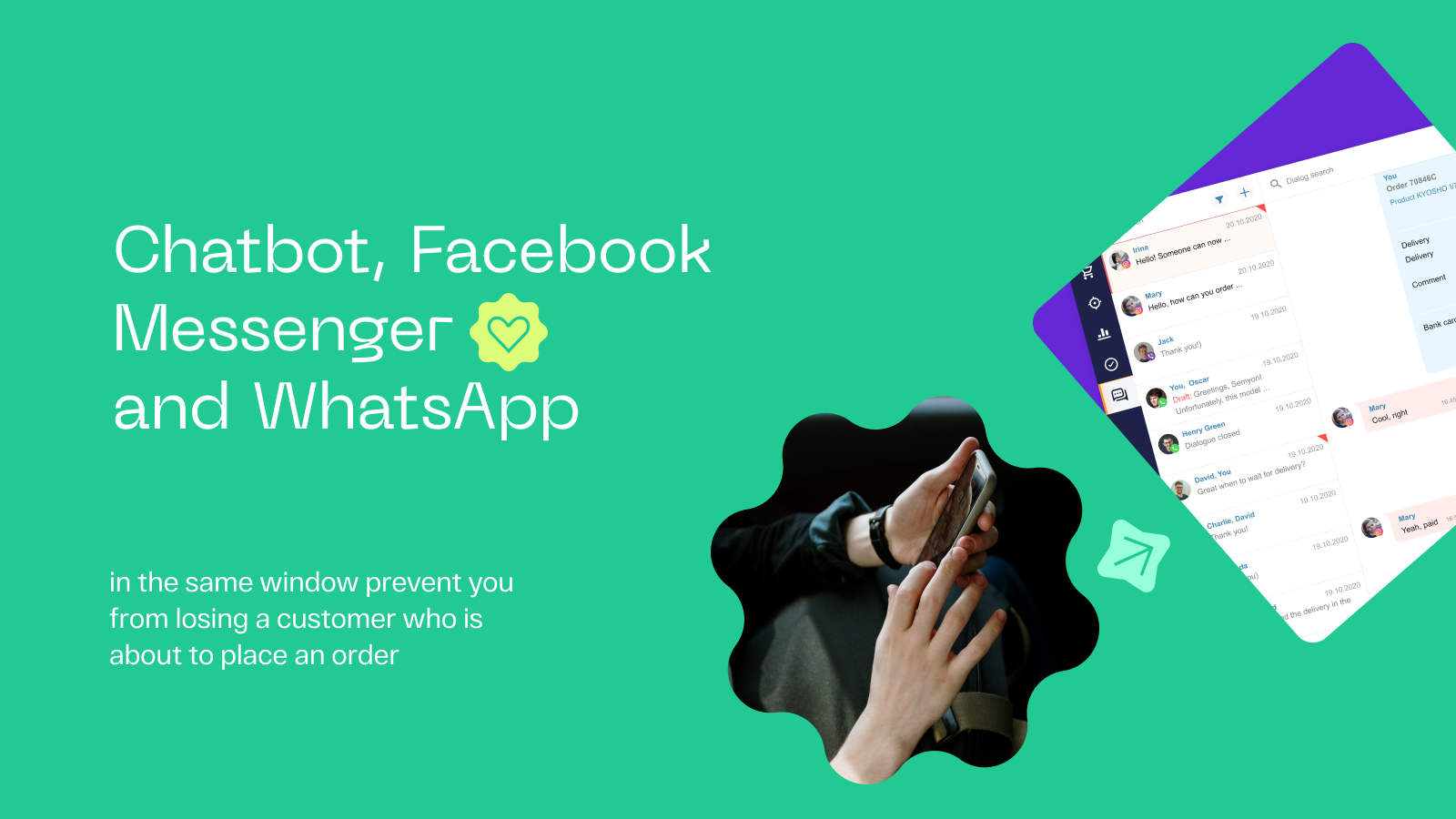 ChatBot, Facebook Messenger and WhatsApp