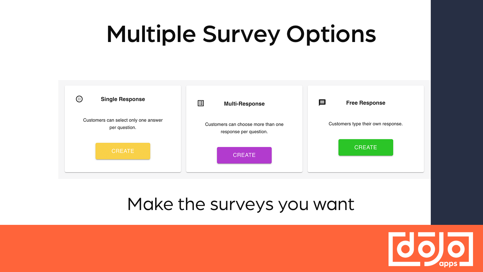 Choose a survey format