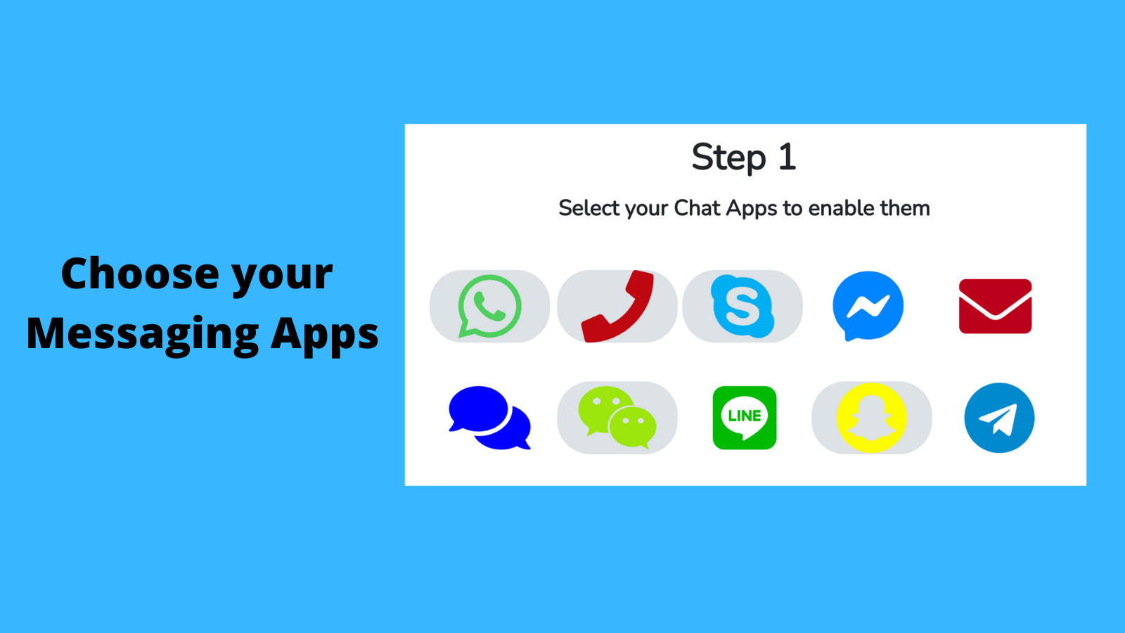 Choose your Messaging Apps