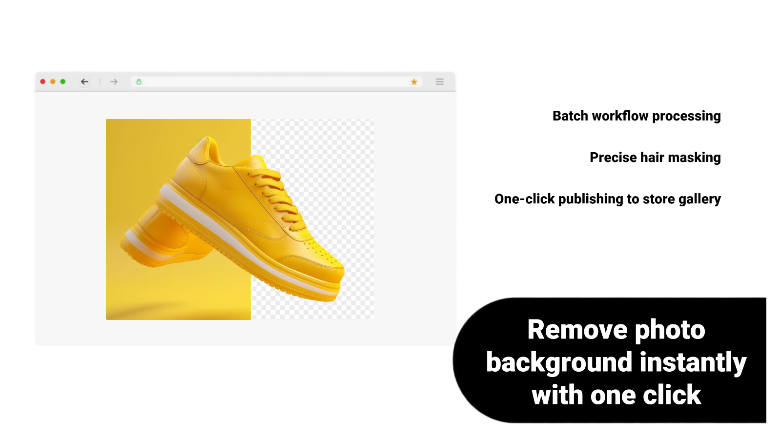 Clean & Remove Backgrounds Images from Ecommerce products.