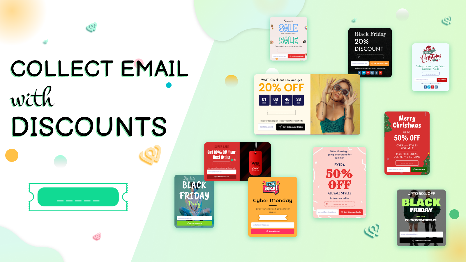 Collect Emails With Discount Code