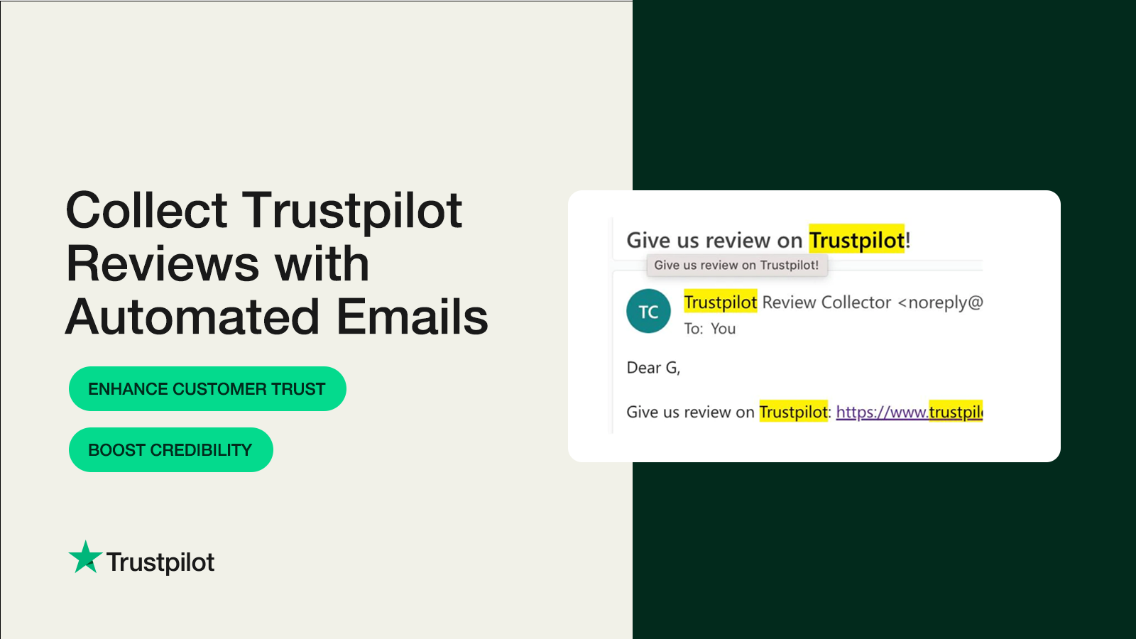Collect Trustpilot Reviews with Automated Emails