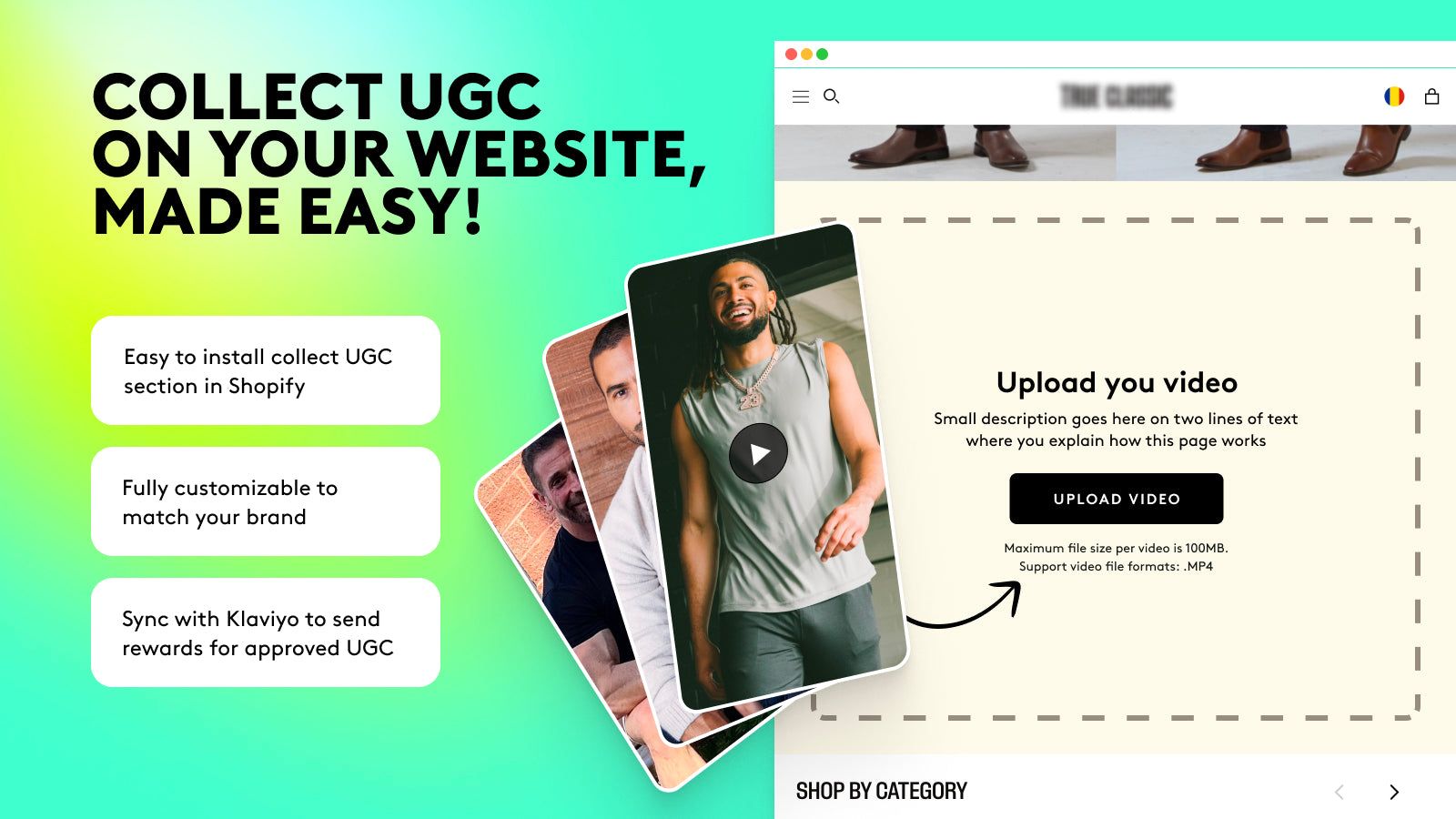 Collect UGC video, video upload, collect video, testimonials