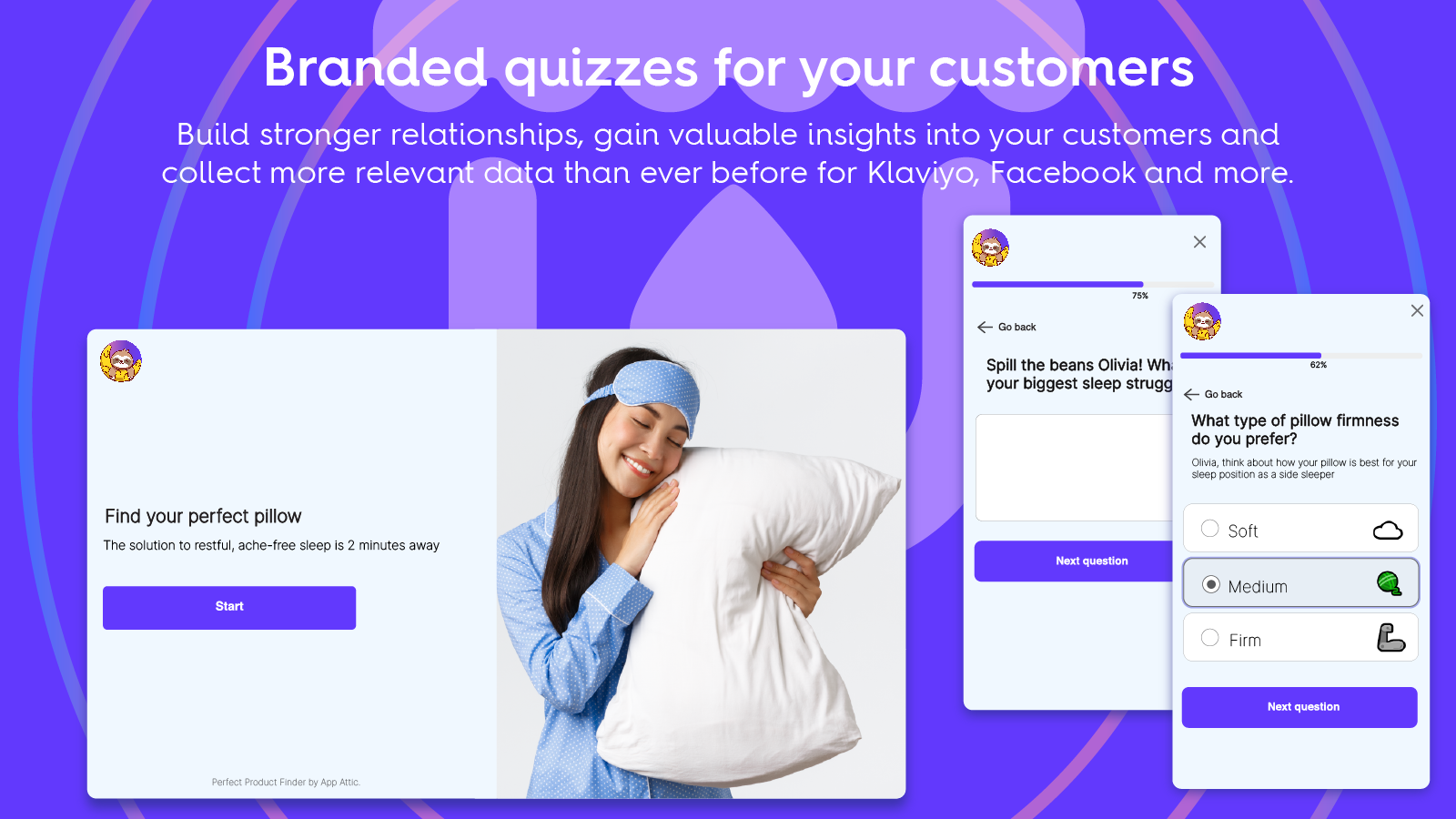 Collect zero-party data Create branded product quizzes