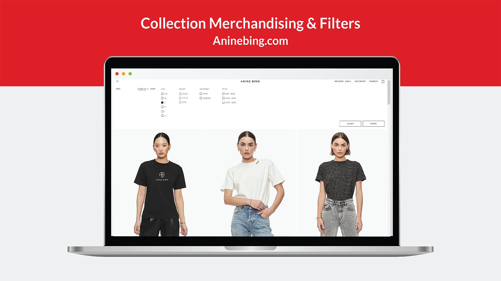 Collection and Search Merchandising & Filter menu