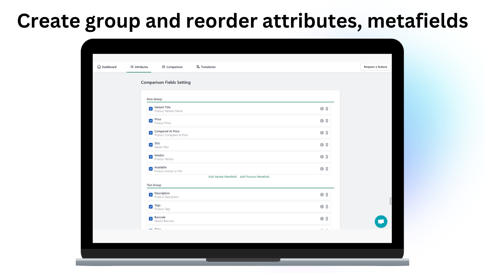 Compare Fields & Groups