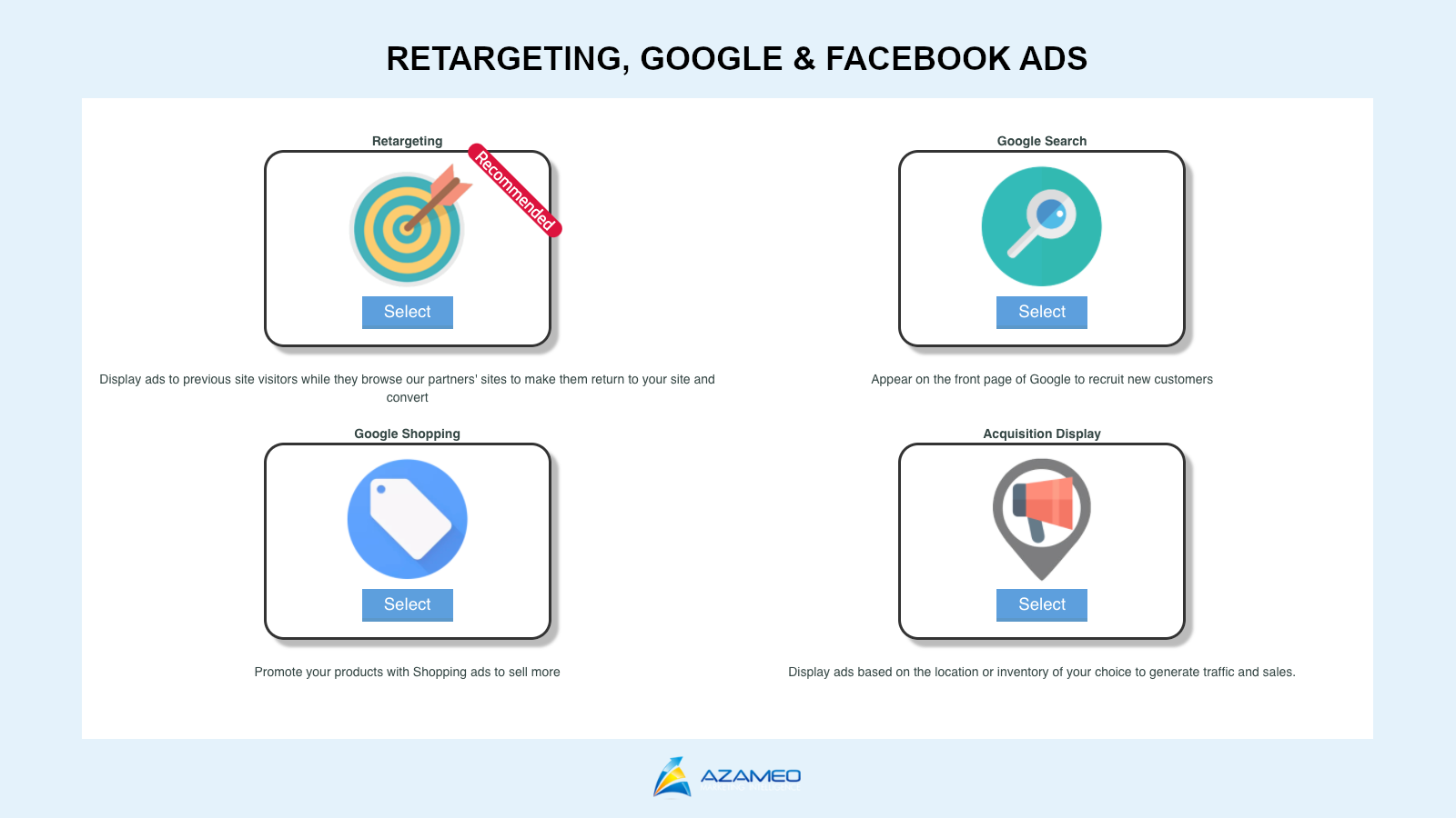 Compatible with Google, Facebook and Retargeting Ads