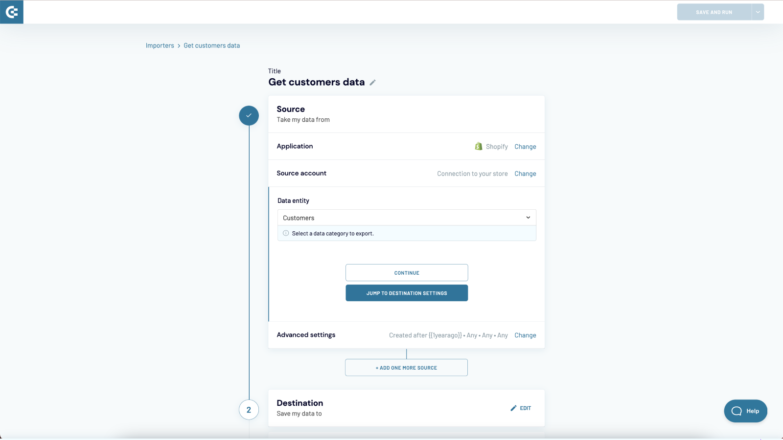 Complete a simple form to export Shopify data