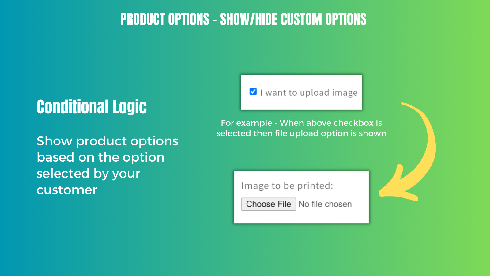 Conditional Logic for Product Options in Shopify
