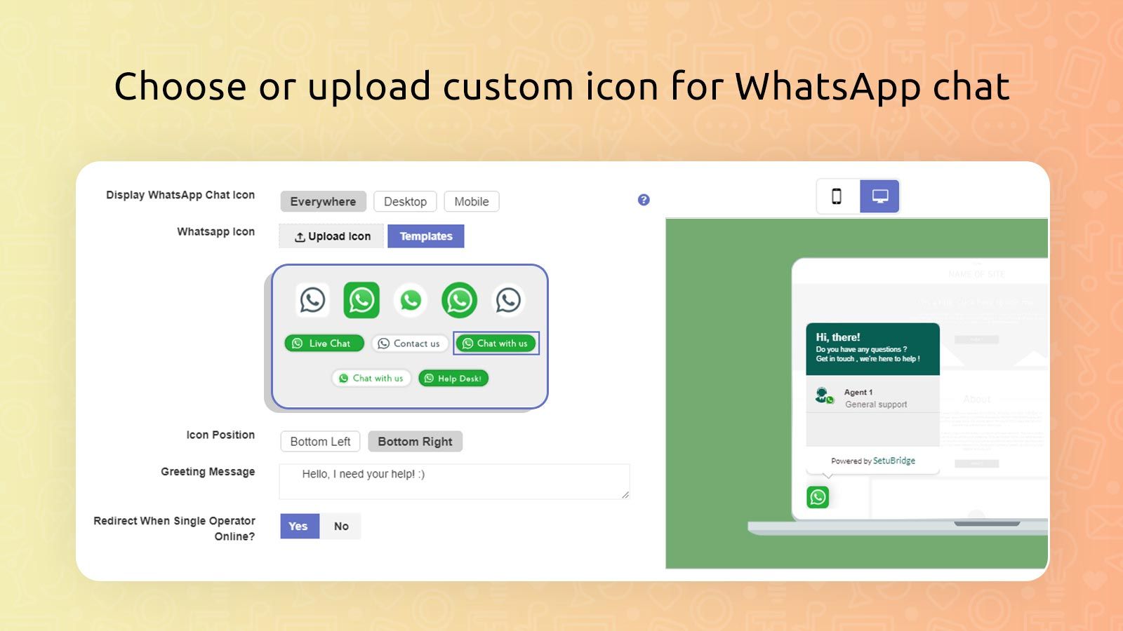Configure whatsapp chat in shopify