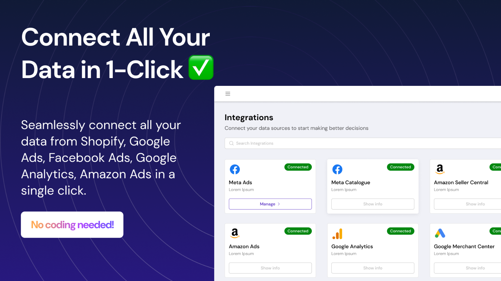connect all your data in one click