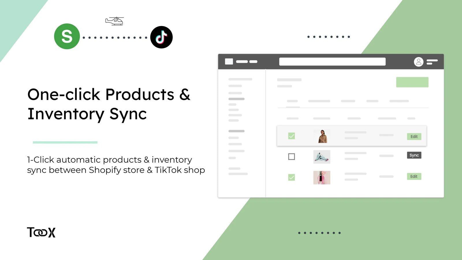 Connect and Sync Multiple TikTok Shops with Your Shopify Store.