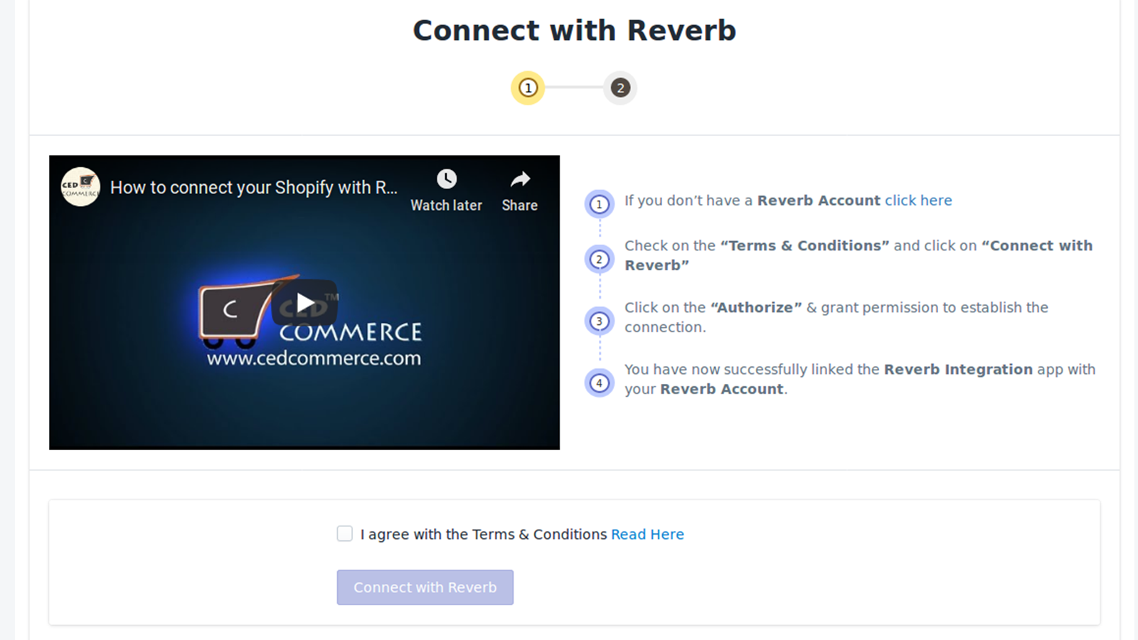 Connect your store with Reverb Marketplace, Shopify Plus
