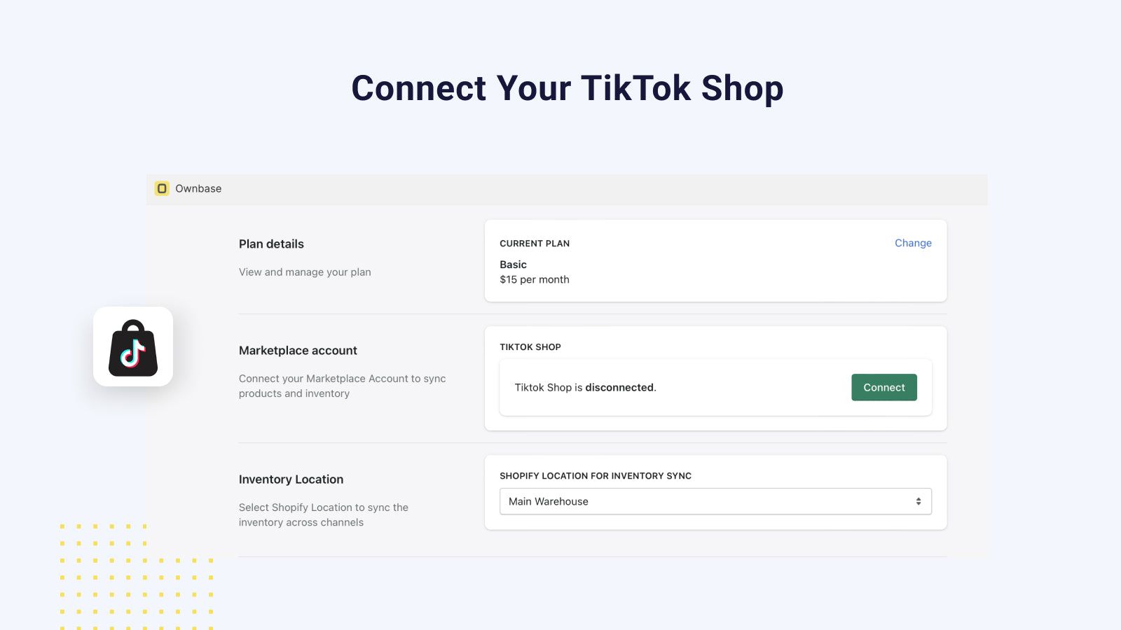 Connect your TikTok Shop account