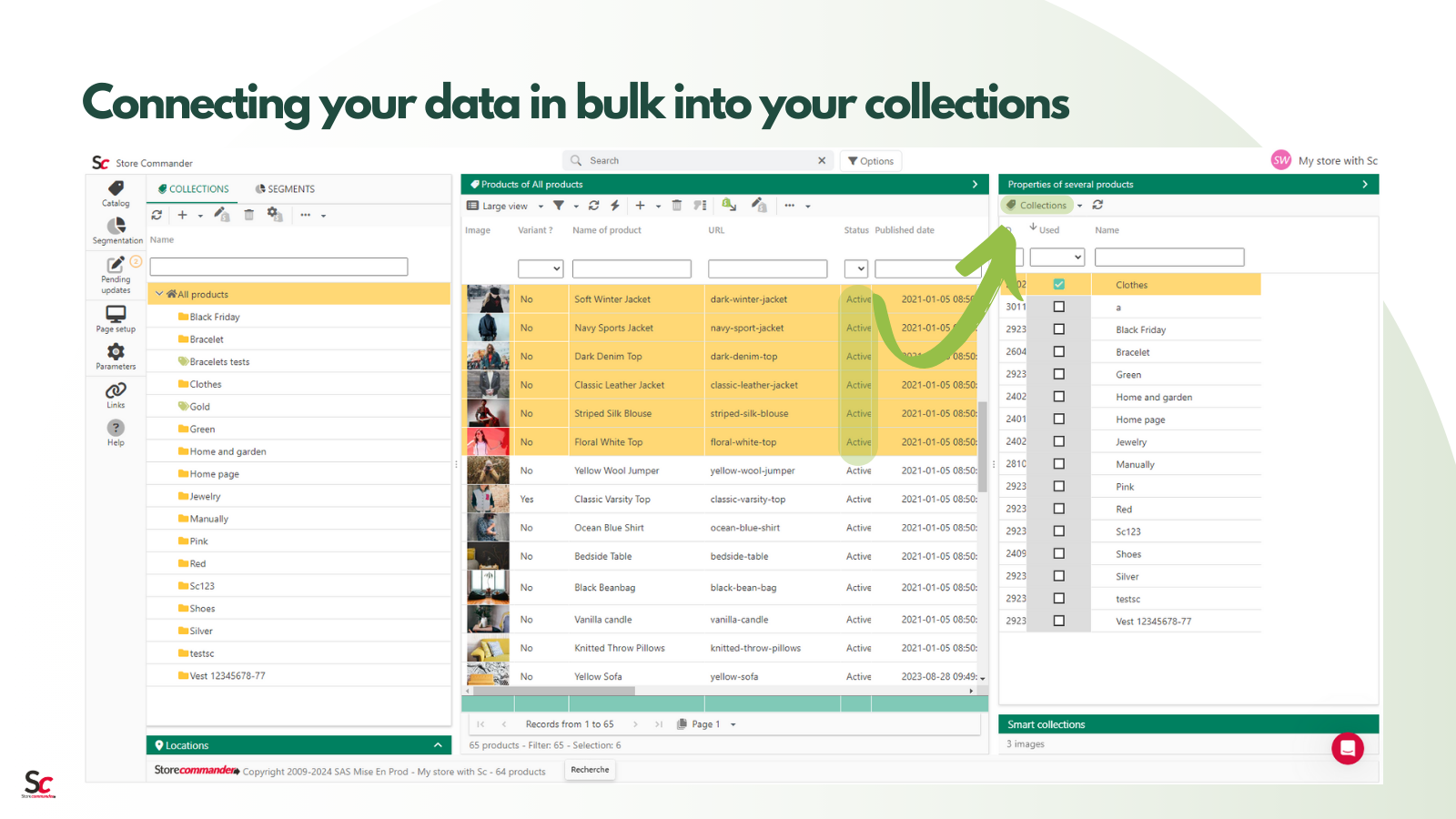 Connecting your data in bulk into your Collections in just few c