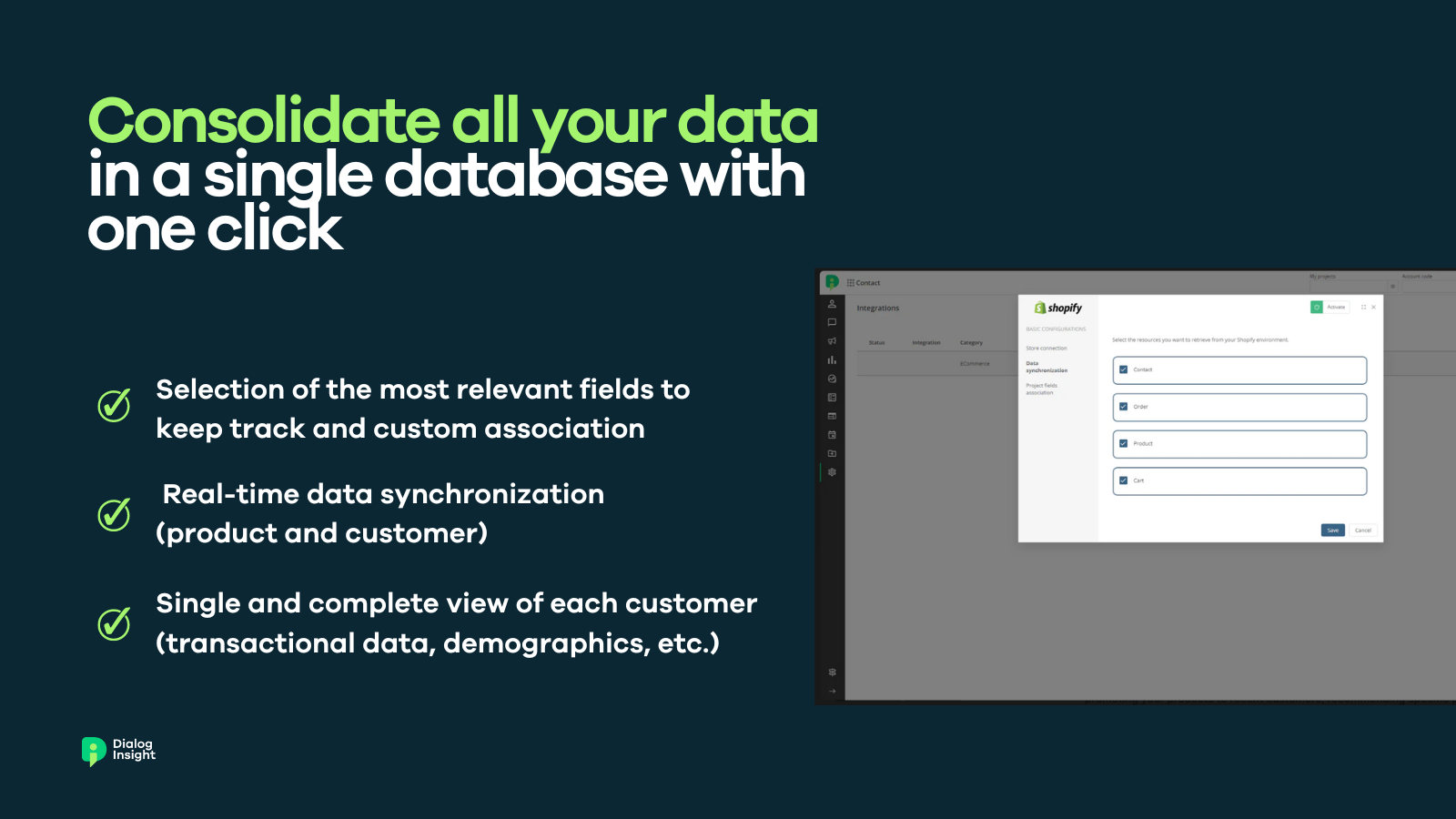 Consolidate all your data
