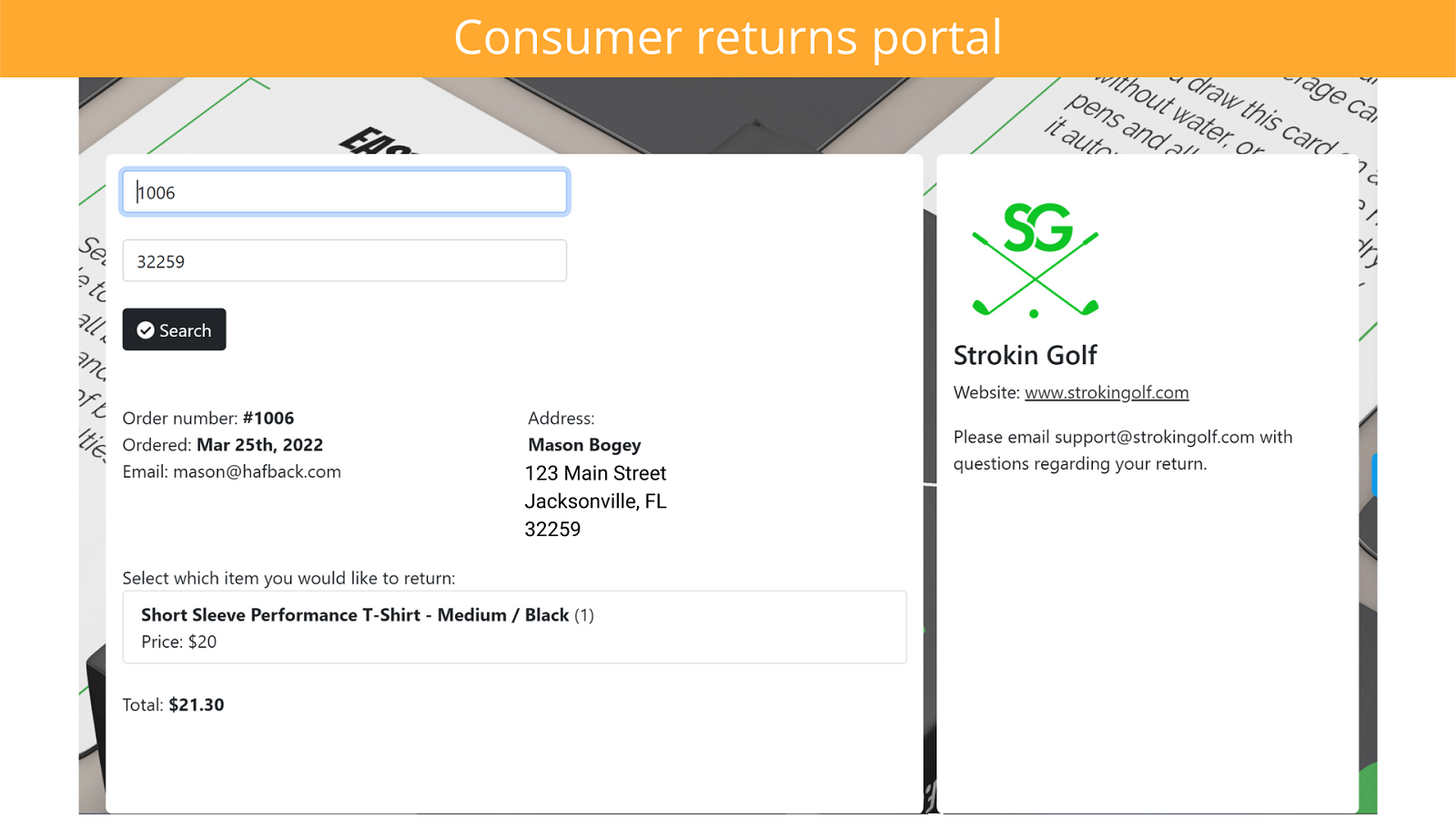 Consumer Returns Portal