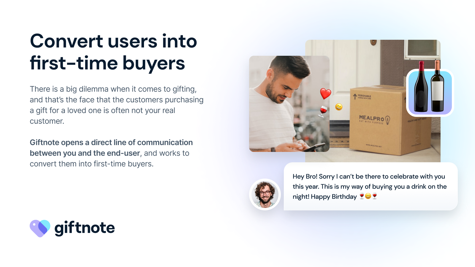 Convert users into first-time buyers