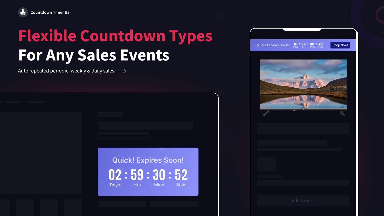 Countdown types for any sales event
