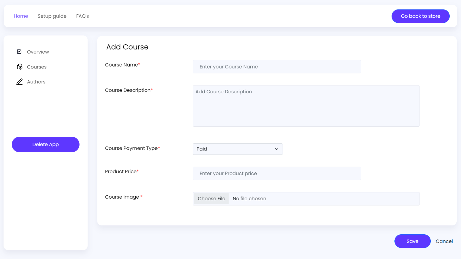 Courses Builder - Sell Courses - Create Courses - Home Page