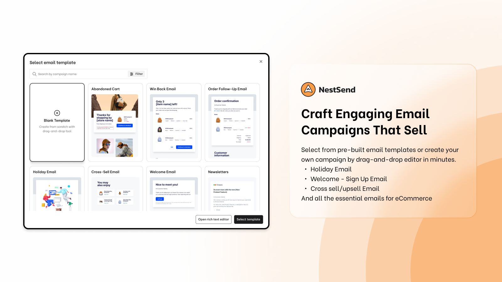 Craft engaging email campaigns that sell