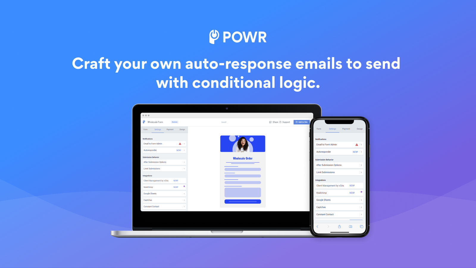 Craft your own auto-response emails to send.